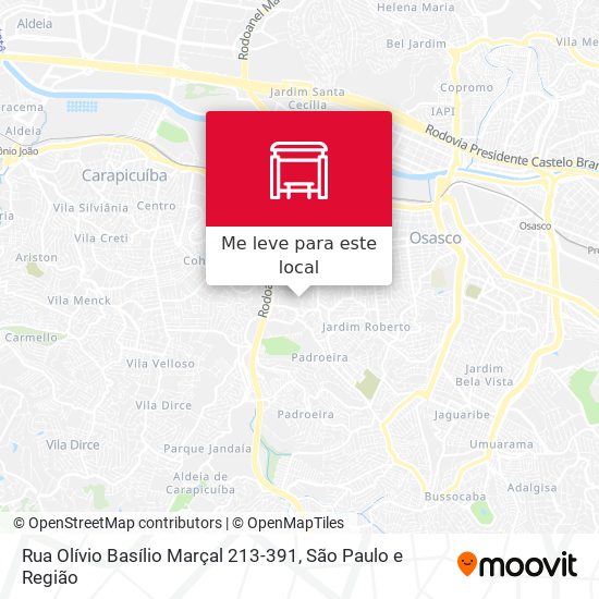 Rua Olívio Basílio Marçal 213-391 mapa