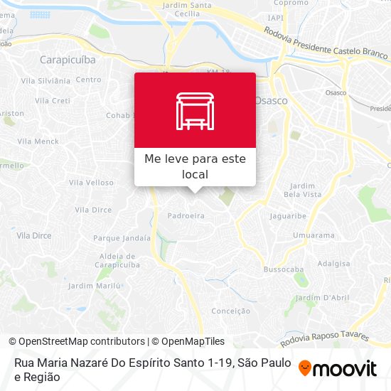 Rua Maria Nazaré Do Espírito Santo 1-19 mapa