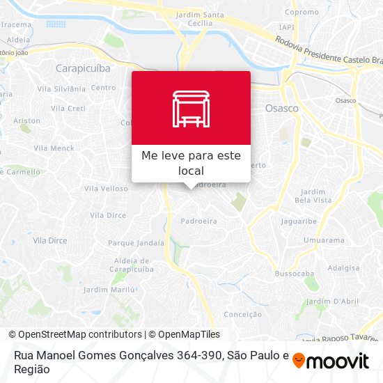 Rua Manoel Gomes Gonçalves 364-390 mapa