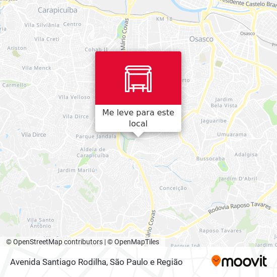 Avenida Santiago Rodilha mapa