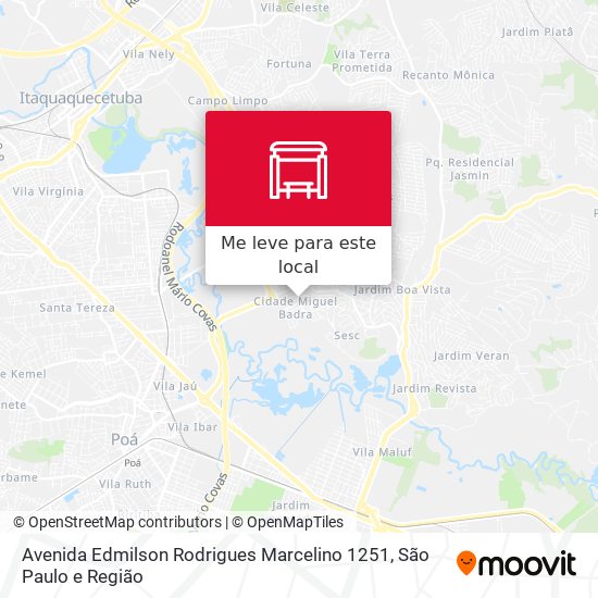 Avenida Edmilson Rodrigues Marcelino 1251 mapa