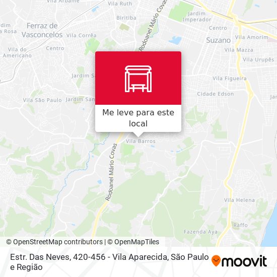 Estr. Das Neves,  420-456 - Vila Aparecida mapa