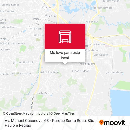 Av. Manoel Casanova,  63 - Parque Santa Rosa mapa