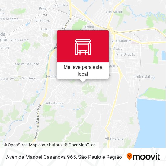 Avenida Manoel Casanova 965 mapa