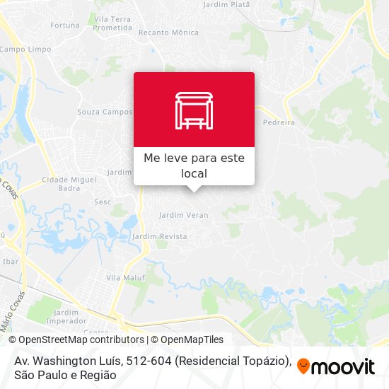 Av. Washington Luís,  512-604 (Residencial Topázio) mapa