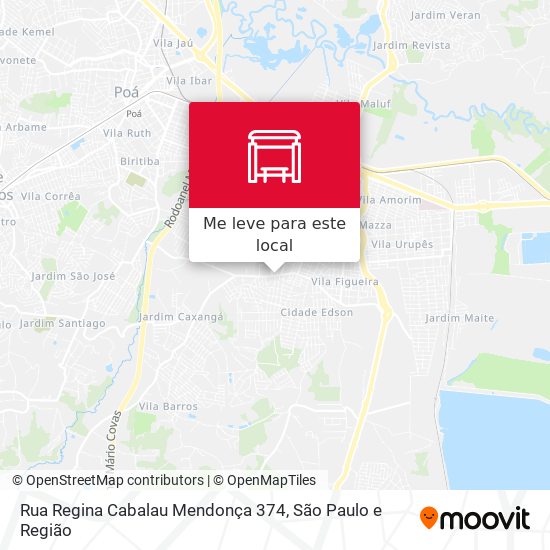 Rua Regina Cabalau Mendonça 374 mapa