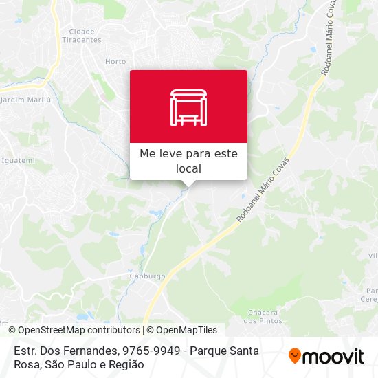 Estr. Dos Fernandes,  9765-9949 - Parque Santa Rosa mapa
