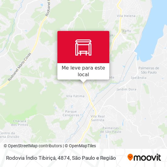 Rodovia Índio Tibiriçá,  4874 mapa