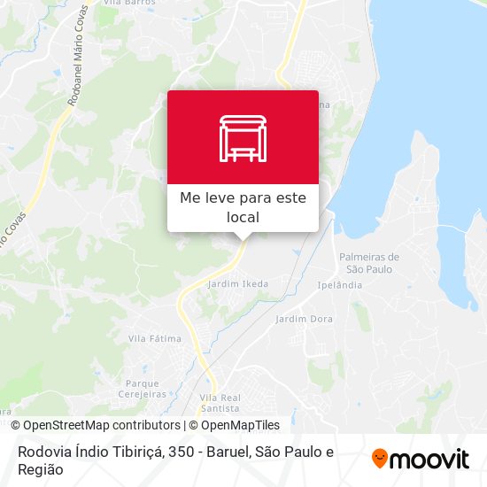 Rodovia Índio Tibiriçá,  350 - Baruel mapa