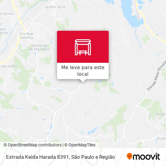 Estrada Keida Harada 8391 mapa