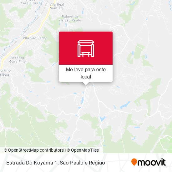 Estrada Do Koyama 1 mapa
