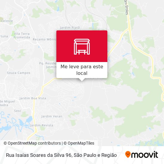 Rua Isaías Soares da Silva 96 mapa