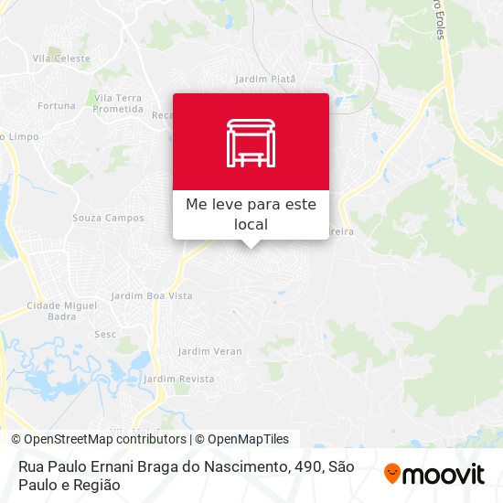 Rua Paulo Ernani Braga do Nascimento,  490 mapa