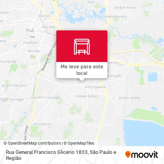 Rua General Francisco Glicério 1833 mapa