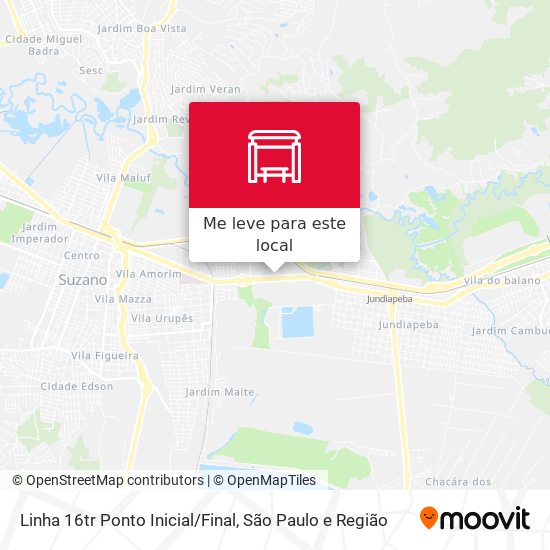 Linha 16tr Ponto Inicial/Final mapa