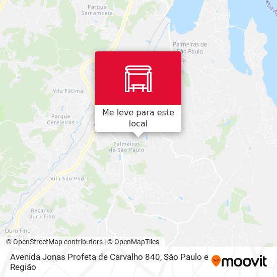 Avenida Jonas Profeta de Carvalho 840 mapa