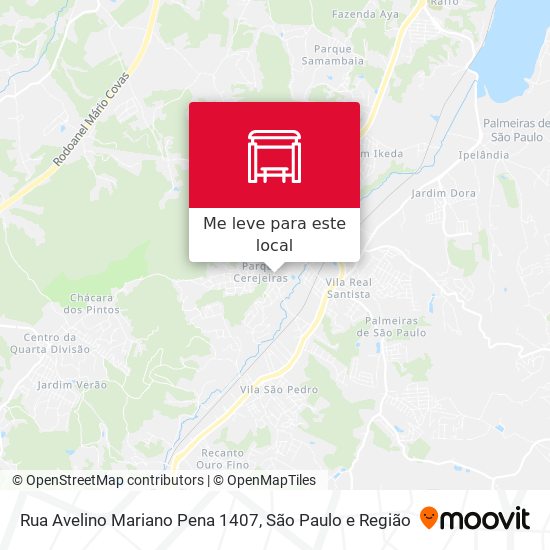 Rua Avelino Mariano Pena 1407 mapa