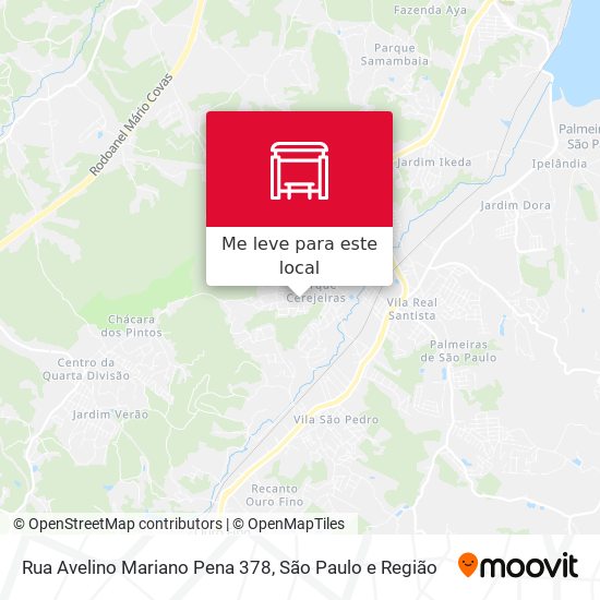 Rua Avelino Mariano Pena 378 mapa