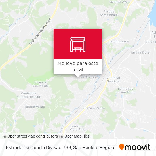 Estrada Da Quarta Divisão 739 mapa