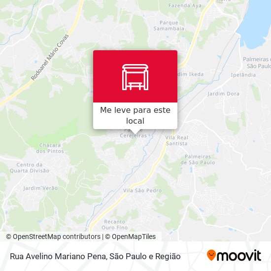 Rua Avelino Mariano Pena mapa
