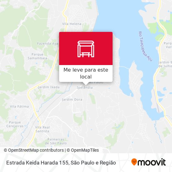 Estrada Keida Harada 155 mapa