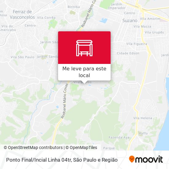 Ponto Final/Incial Linha 04tr mapa