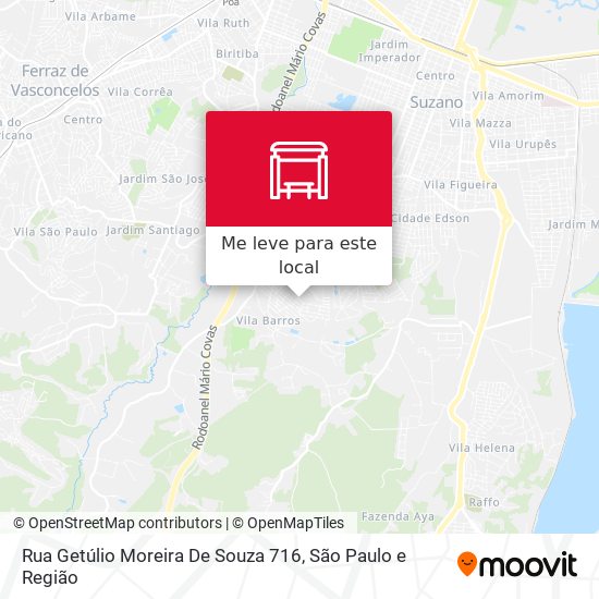 Rua Getúlio Moreira De Souza 716 mapa