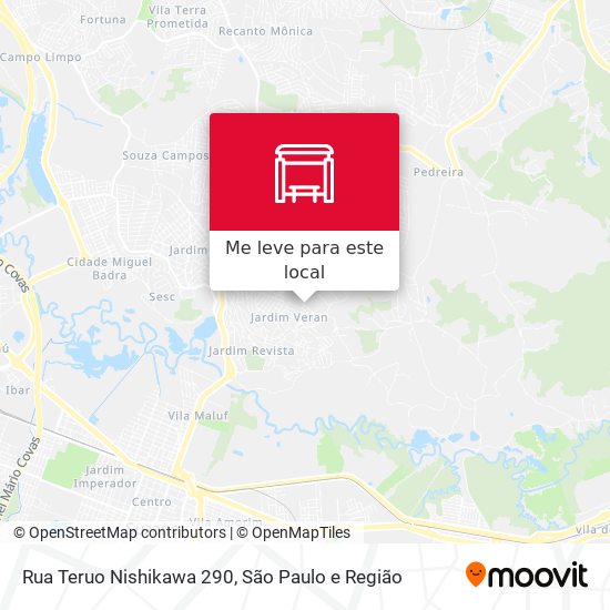 Rua Teruo Nishikawa 290 mapa