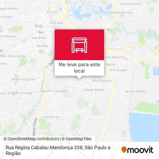 Rua Regina Cabalau Mendonça 338 mapa