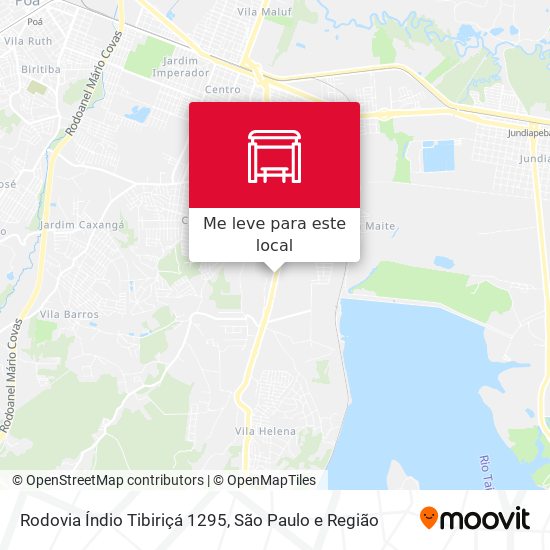 Rodovia Índio Tibiriçá 1295 mapa