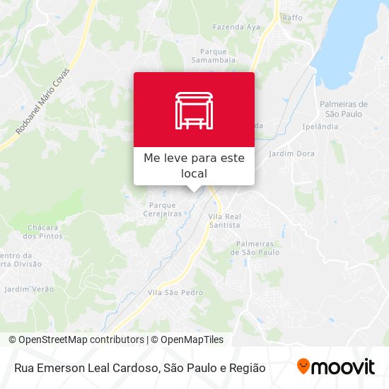 Rua Emerson Leal Cardoso mapa