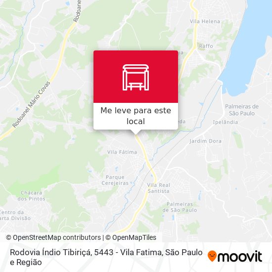 Rodovia Índio Tibiriçá,  5443 - Vila Fatima mapa