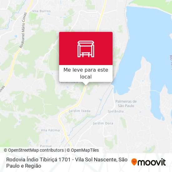 Rodovia Índio Tibiriçá 1701 - Vila Sol Nascente mapa