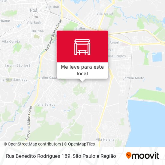 Rua Benedito Rodrigues 189 mapa