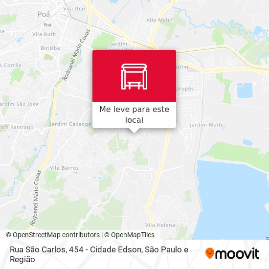Rua São Carlos,  454 - Cidade Edson mapa