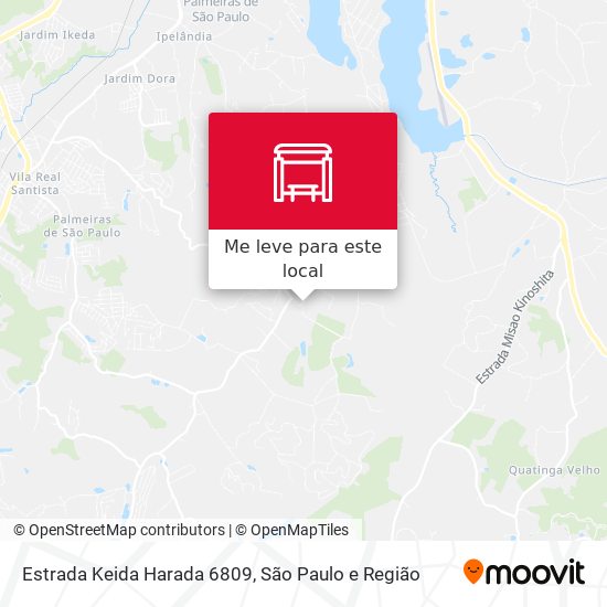 Estrada Keida Harada 6809 mapa