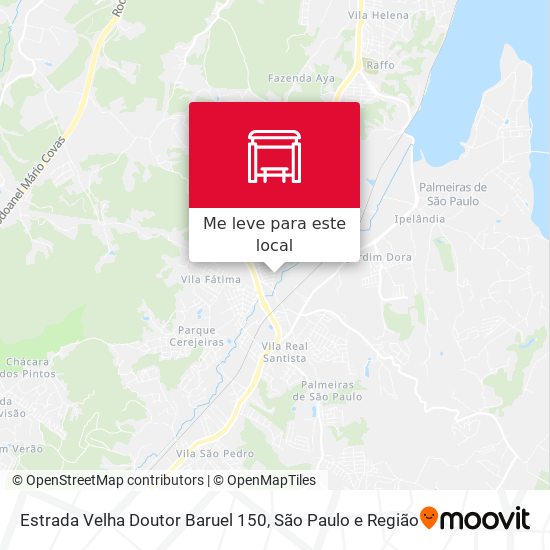 Estrada Velha Doutor Baruel 150 mapa