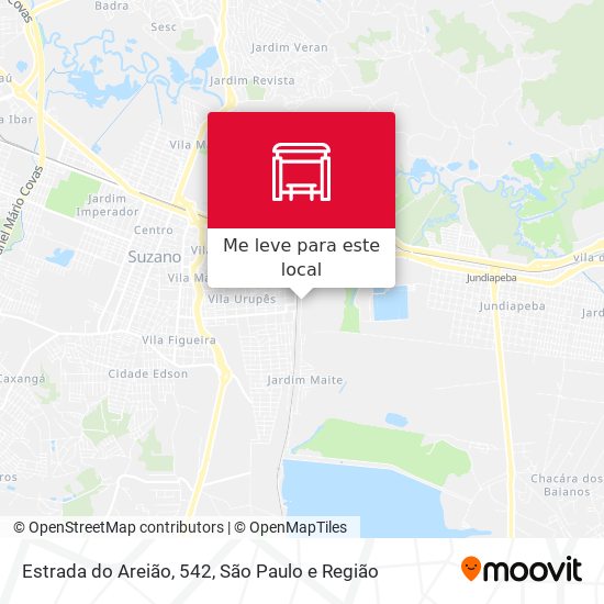 Estrada do Areião,  542 mapa