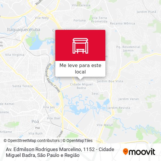 Av. Edmilson Rodrigues Marcelino,  1152 - Cidade Miguel Badra mapa