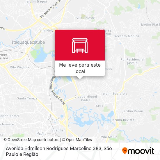 Avenida Edmilson Rodrigues Marcelino 383 mapa