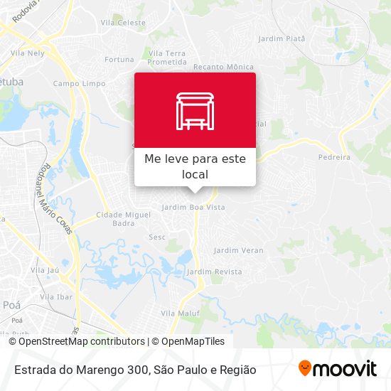 Estrada do Marengo 300 mapa