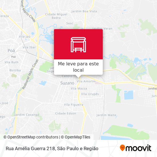 Rua Amélia Guerra 218 mapa