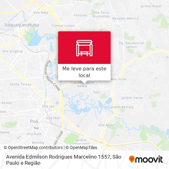 Avenida Edmilson Rodrigues Marcelino 1557 mapa