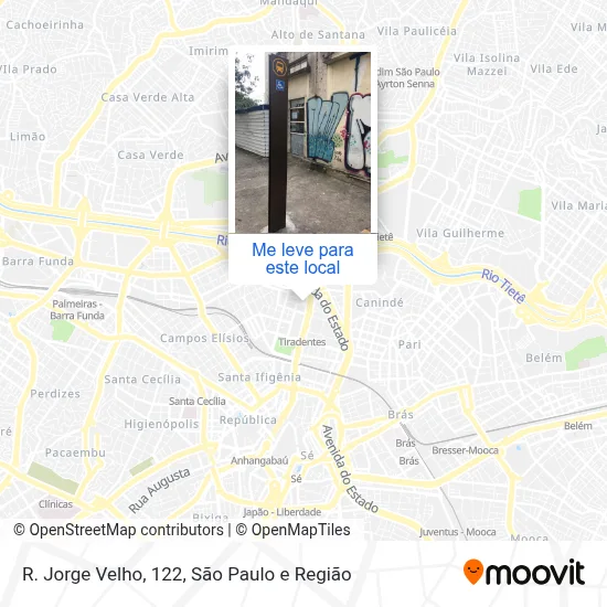 R. Jorge Velho, 122 mapa
