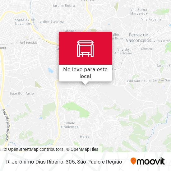 R. Jerônimo Dias Ribeiro, 305 mapa