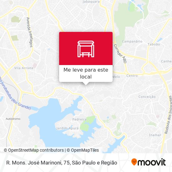 R. Mons. José Marinoni, 75 mapa