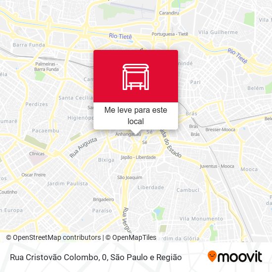 Rua Cristovão Colombo, 0 mapa