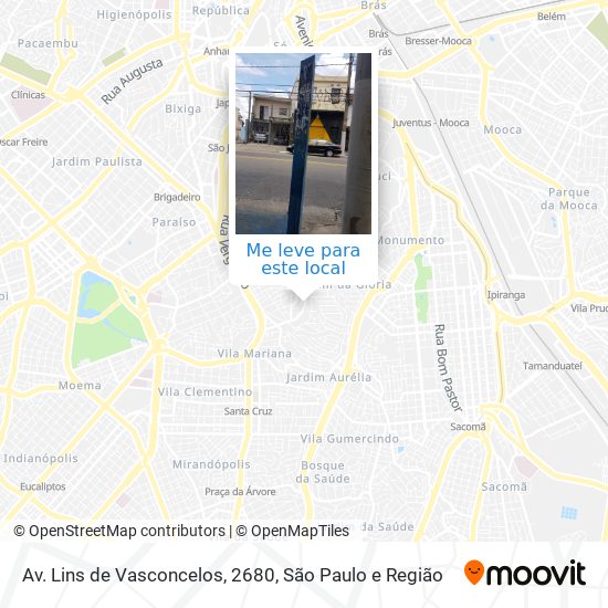 Av. Lins de Vasconcelos, 2680 mapa