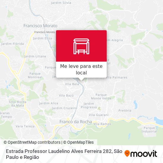 Estrada Professor Laudelino Alves Ferreira 282 mapa