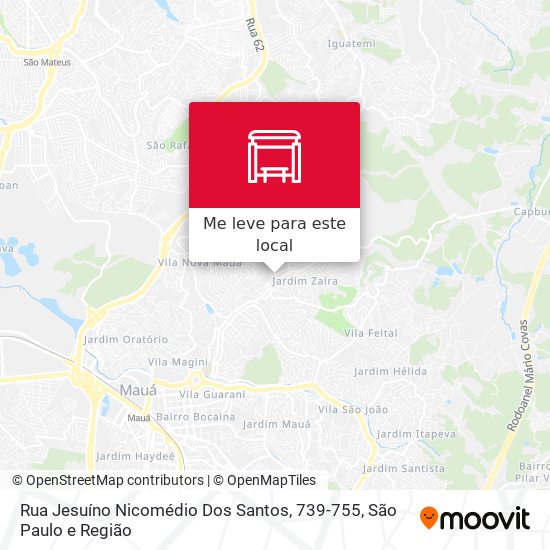 Rua Jesuíno Nicomédio Dos Santos, 739-755 mapa